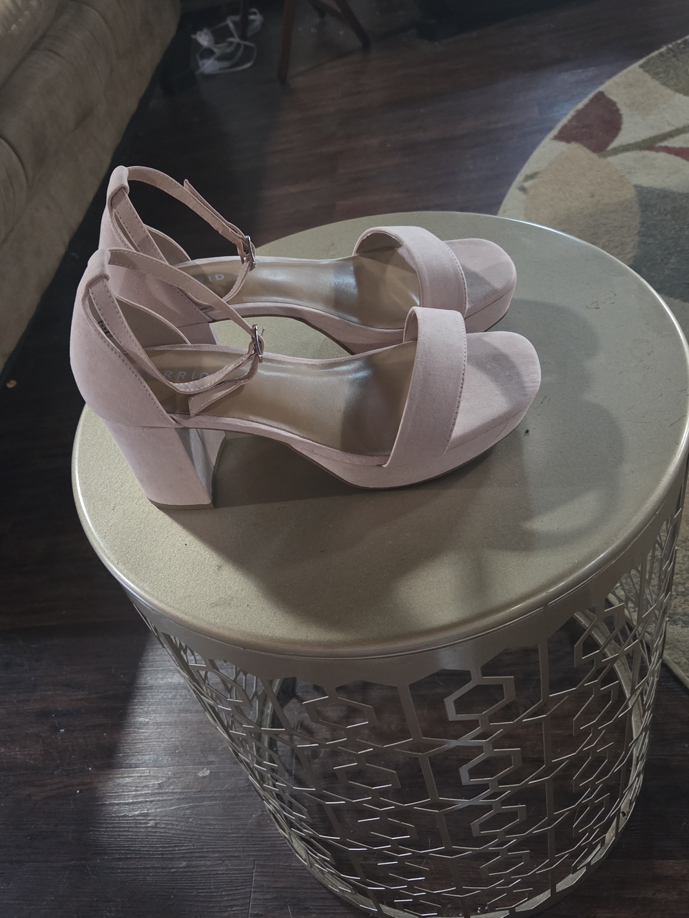 torrid Blush Pink Block Heel Sandals